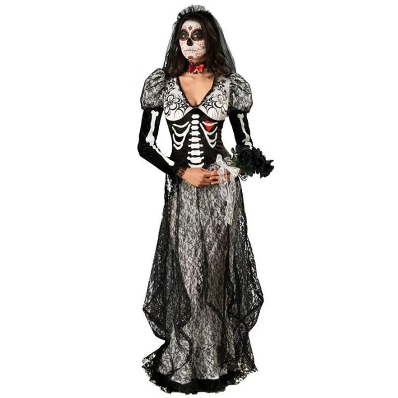 Новые роскошные серьги рука скелета призрака костюм невесты Хэллоуин
