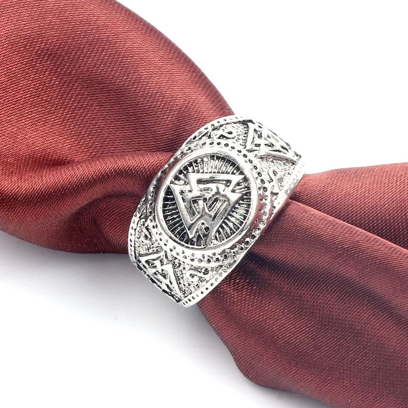 Мужское кольцо Valknut Viking нордическая Руна для мужчин ювелирные изделия мужское на