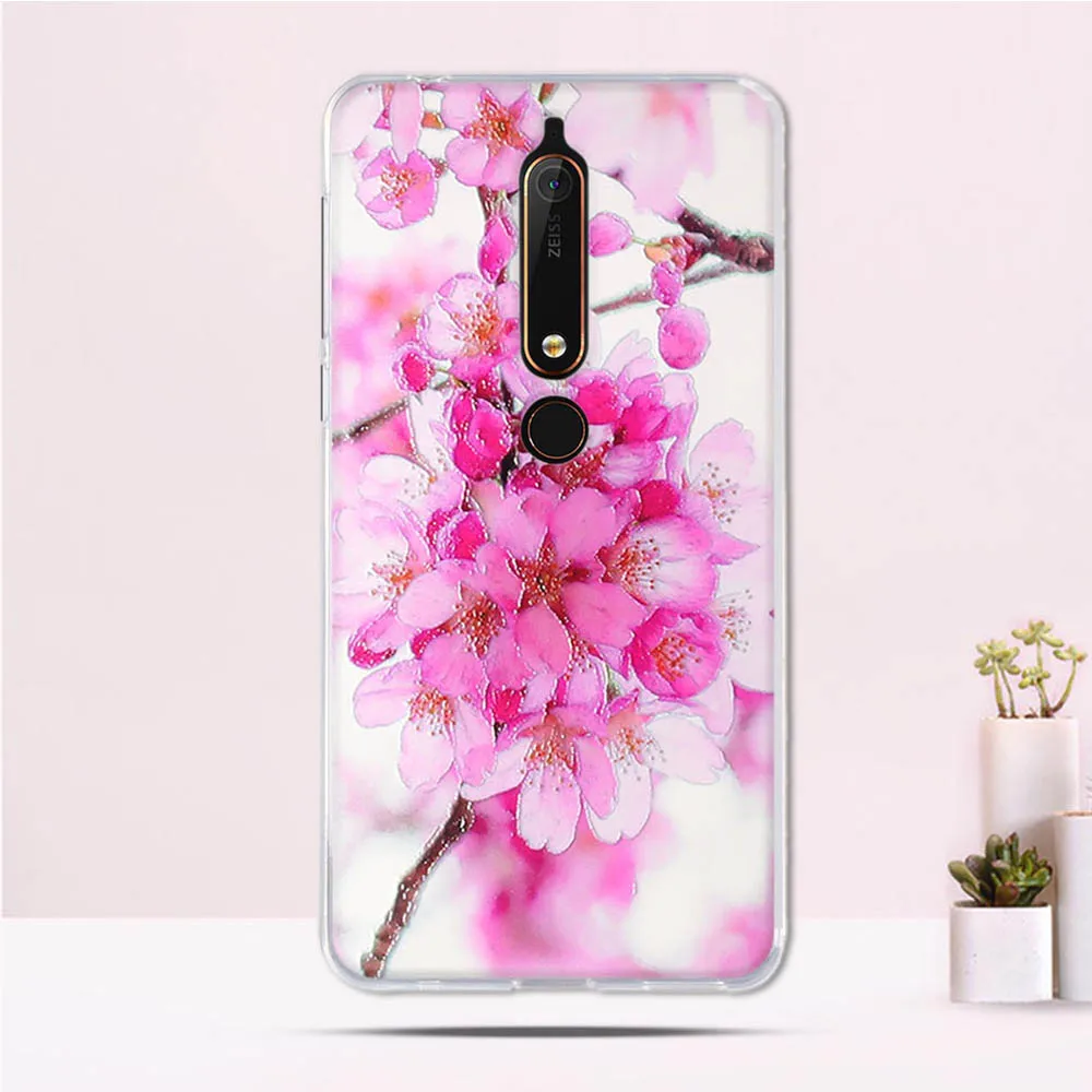 Чехол для телефона Nokia 6 1 защитная задняя крышка 2018 силиконовый мягкий чехол из