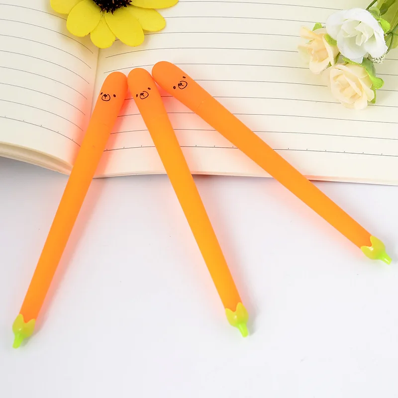4Pcs/lot Gel Pen Funny Face Kawaii School writing Supplies Ink Stationery Office Suppliers Studen S19089 | Канцтовары для офиса и