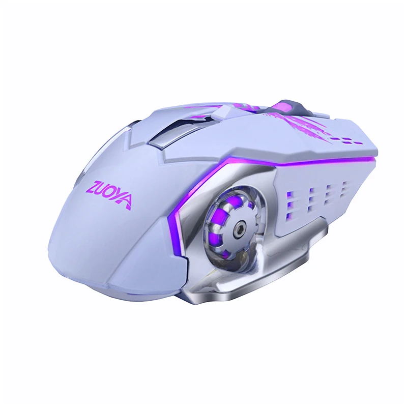 Бесшумная Беспроводная игровая мышь 2 4 ГГц 3200DPI перезаряжаемая профессиональная