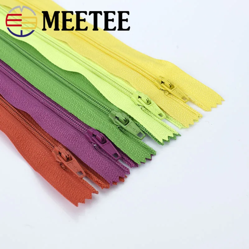 Meetee 10 шт. 20 см 3 # Разноцветные нейлоновые молнии для шитья инструменты одежды