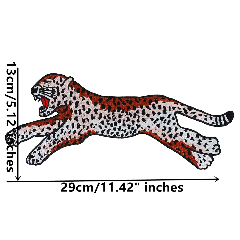 10pieces Tiger Leopard Fabric Patches Embroidery Applique Scrapbooking Motif Badges for Clothes Decorated Sewing TH1006 | Дом и сад
