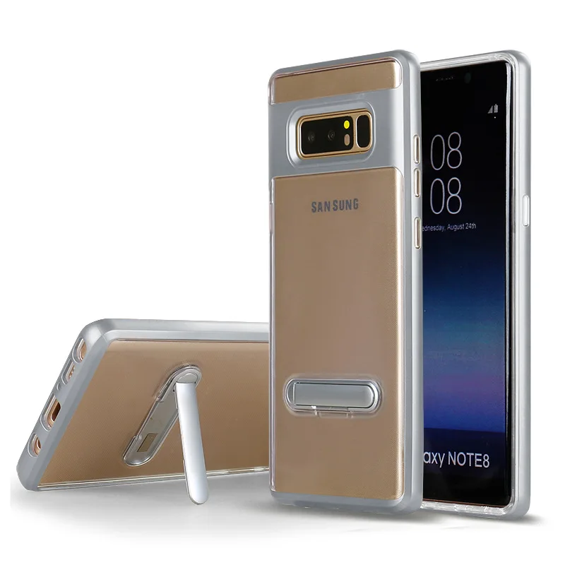 Прозрачный чехол CAPSSICUM с откидной ножкой для Samsung Galaxy Note 8 PC TPU гибкий подставка