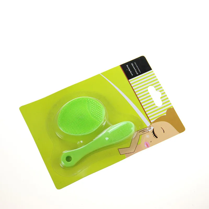 50 шт. волшебная мини-щетка для мытья лица и носа массажная Кисть макияжа