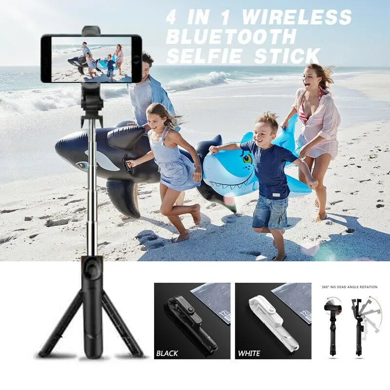 

New Hot 4 in 1 Wireless Bluetooth Selfie Stick