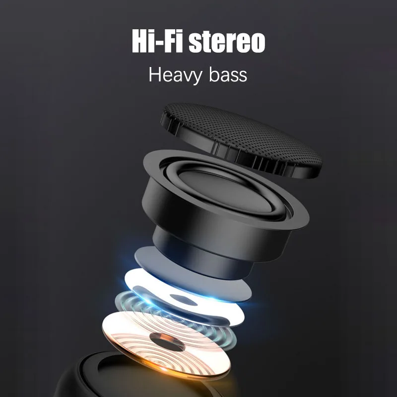 Мини портативные беспроводные колонки Bluetooth Колонка бас стерео сабвуфер Handsfree TF