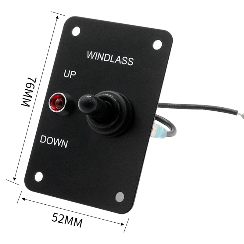 Marine Boat Anchor Windlass Return Toggle Switch Aluminum Plate 2 Way Led Light Up/Down Winch | Автомобили и мотоциклы