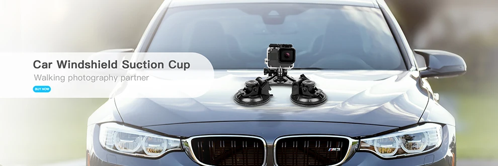 Съемка большого/маленького размера на лобовое стекло автомобиля присоска для GoPro Hero 8 7 6 5 черный Sjcam H9 Yi 4K Экшн-камера держатель штатива крепление