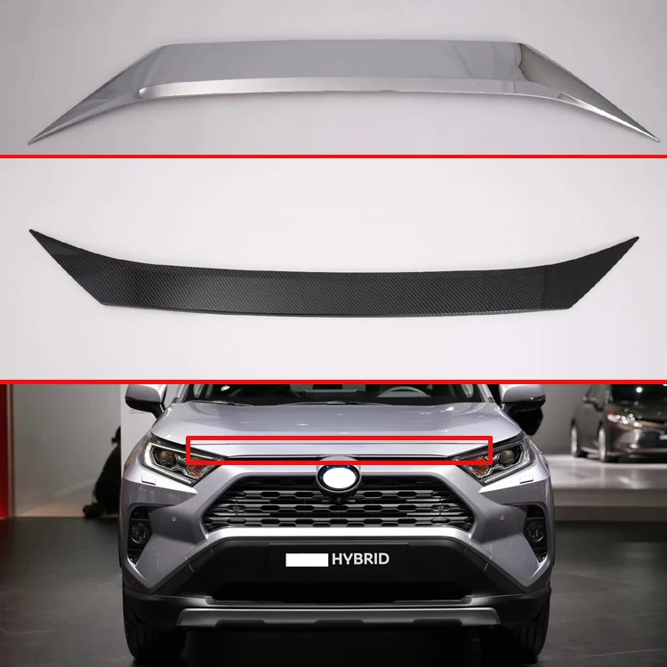 Для TOYOTA Rav4 Hybrid XA50 передний капот решетка решетки бампера губы сетки накладка литье автомобиля Стайлинг Комплект стикер