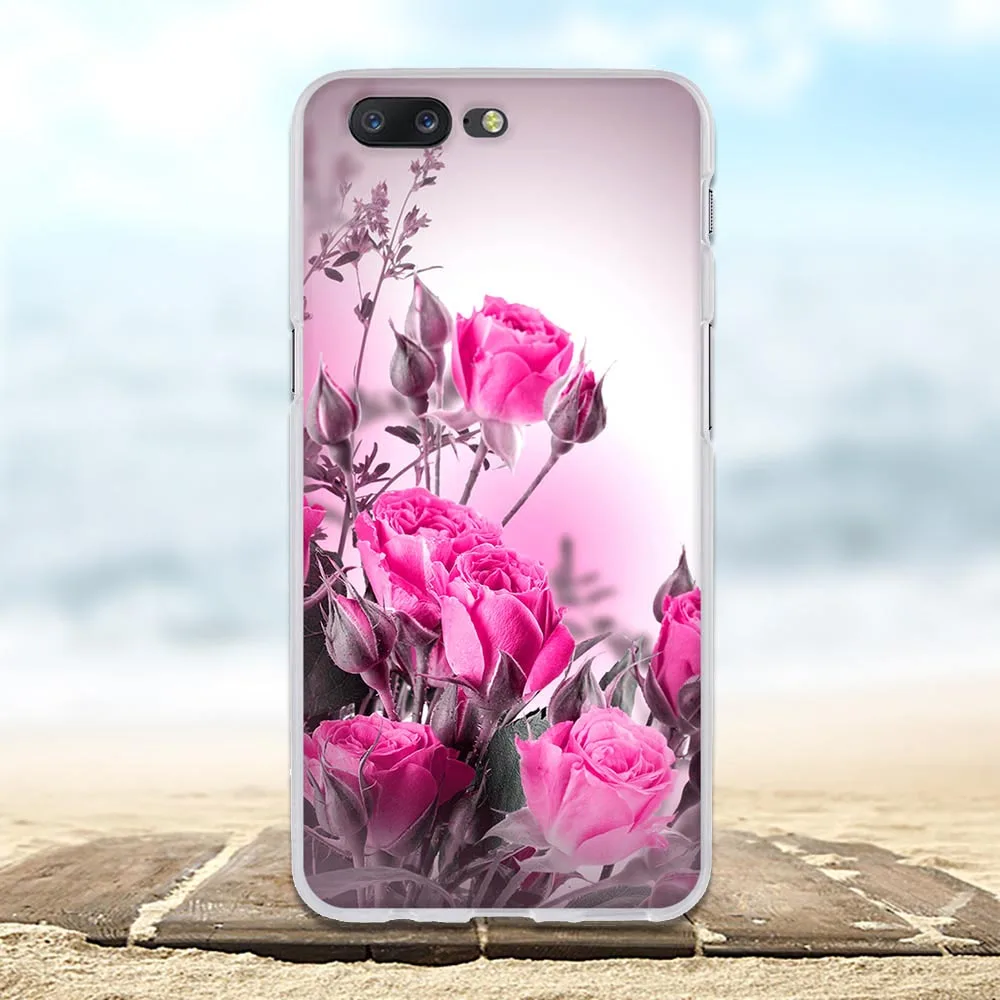 Чехол для Oneplus 5 мягкий силиконовый чехол из ТПУ с 3D цветами милые сумки Oneplus5 дюйма