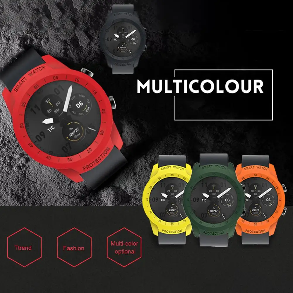 Чехол для смарт часов все включено экран силиконовый чехол для Ticwatch Pro Чехол для TicWatch Pro
