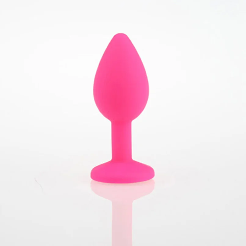 Секс-товары для взрослых маленького размера розовая Анальная пробка силиконовая
