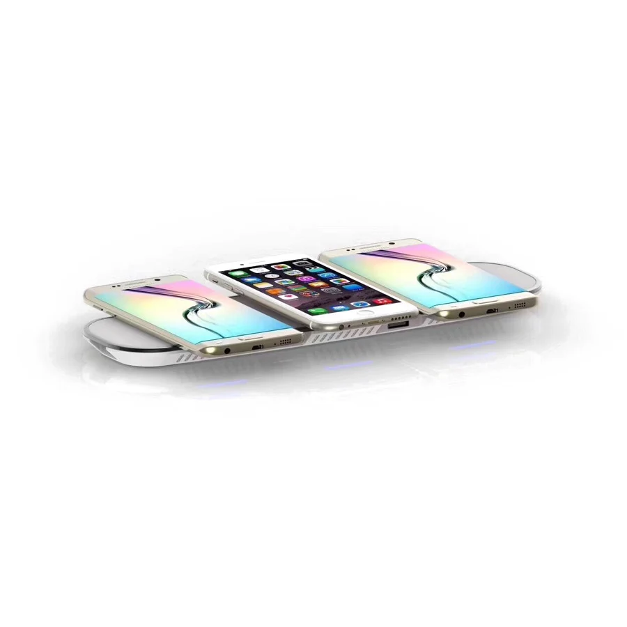Qqpow Беспроводной Зарядное устройство для Samsung Galaxy S8 плюс S6 S7 Примечание 5