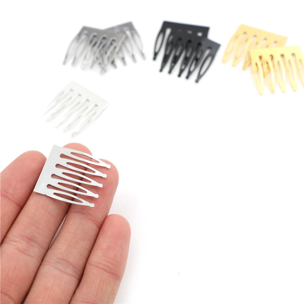 2 шт. металлический гребень для волос Заколки когти шпильки DIY Мини заколка