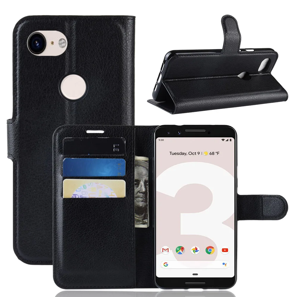 Для Google Pixel 3a чехол Lichi кожаный флип-чехол для телефона G020A/E/F/G/H кошелек
