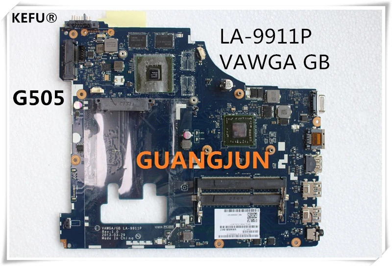 KEFU Бесплатная доставка для ноутбука Lenovo G505 материнская плата VAWGA/GB LA 9911P с