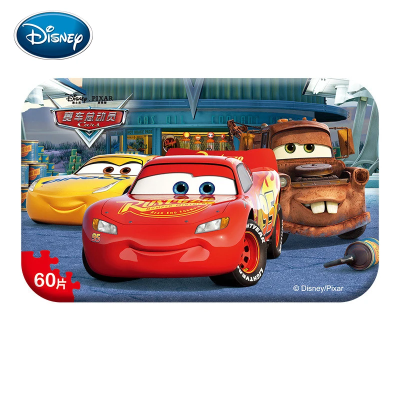 Пазл из металлической коробки Disney Деревянные Игрушки для раннего обучения 60 штук