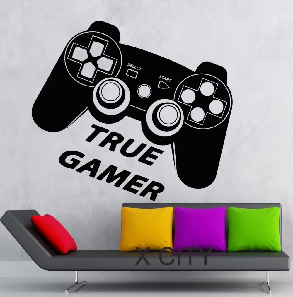 Игровой джойстик для игровой комнаты Xbox Video Art Виниловая наклейка на стену