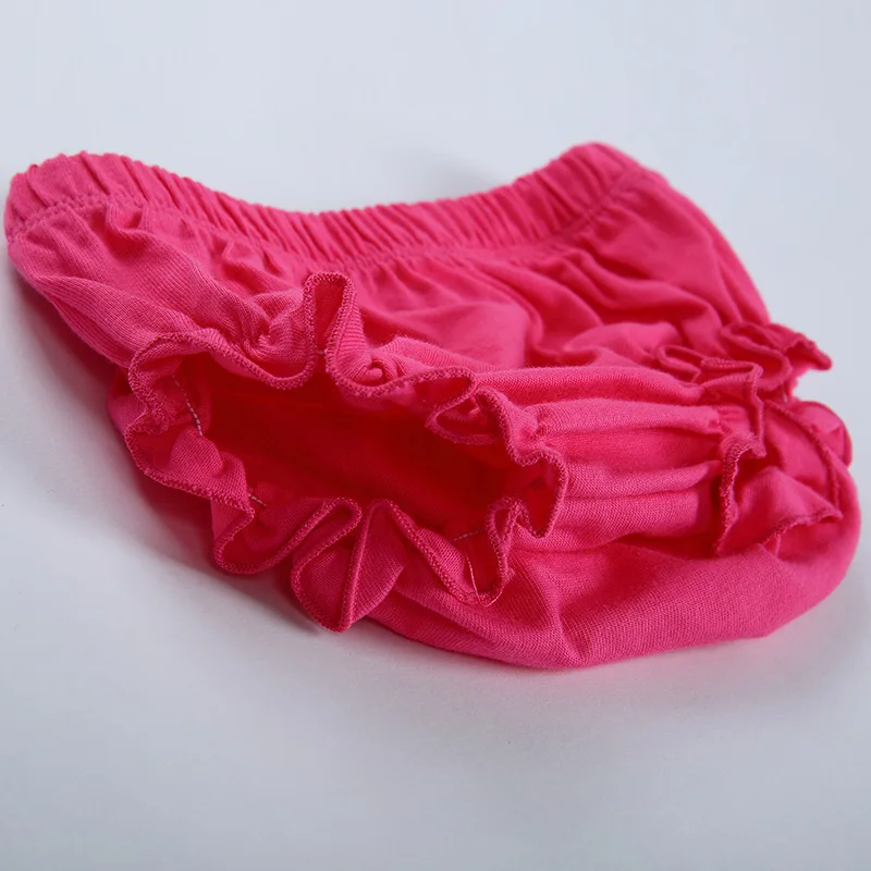 Шаровары для маленьких девочек хлопковые шорты подгузперсы с оборками модные