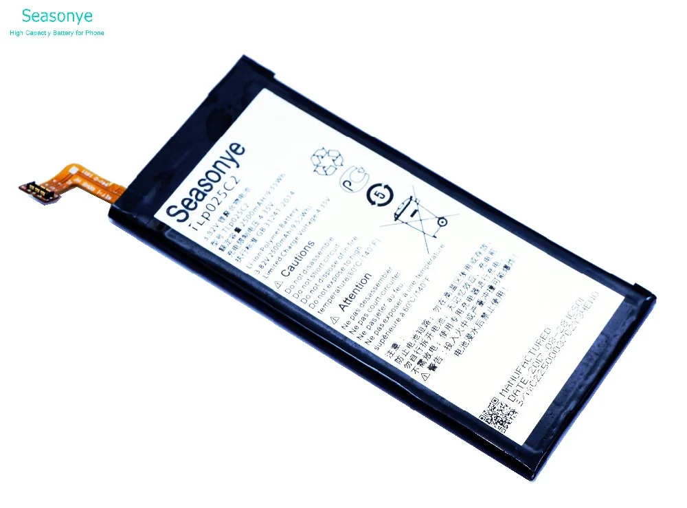 Seasonye 2500 мАч/9.55Wh TLP025C2/TLP025C1 Замена Батарея для Alcatel One Touch POP 4 Plus 4+ OT-5056D 5056D 5056A 5056W