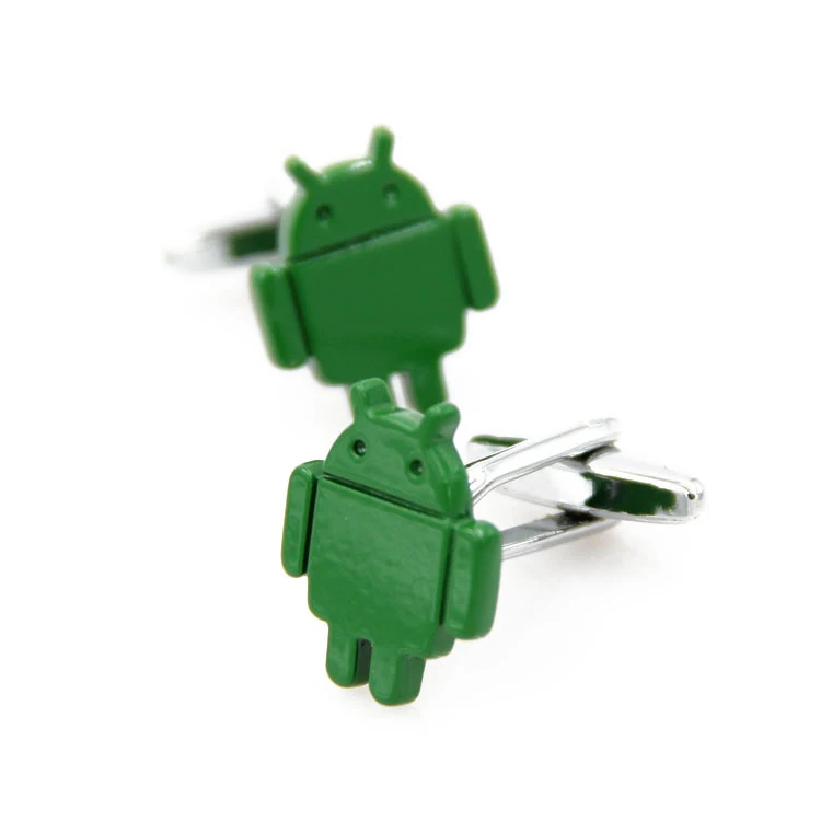 Бесплатная доставка Новое поступление мужские Запонки Новинка Android