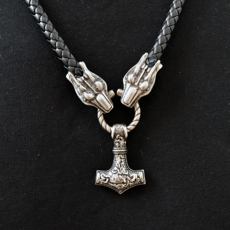 1 шт. дропшиппинг колье с кулоном в стиле викингов для мужчин Леопардовый кулон Thor