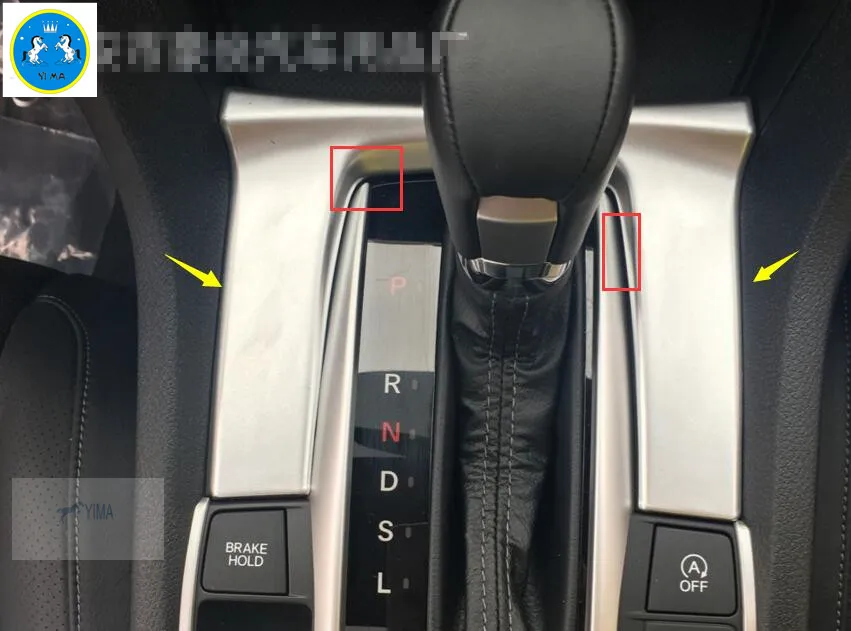 

Lapetus Fit For Honda Civic 2016 2017 2018 2019 2020 ABS Transmission Shift Gear Decoration Panel Cover Trim 1 Pcs