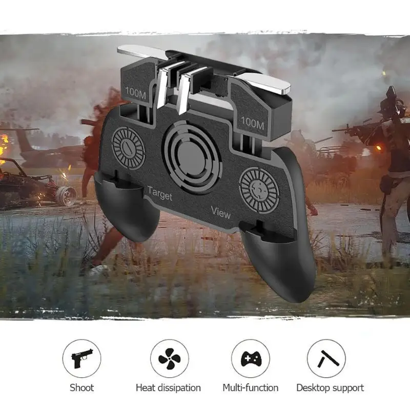 Игровой коврик мобильный геймпад джойстик L1 R1 триггер контроллер перезаряжаемая