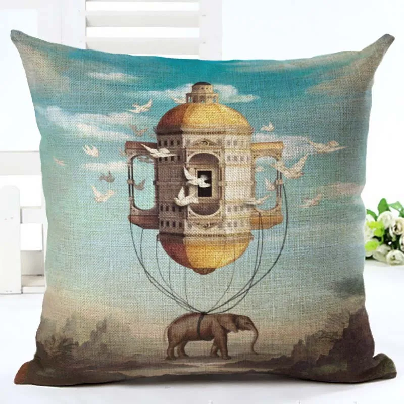 2016 модный стиль наволочка с мультяшным принтом декоративная для подушки из