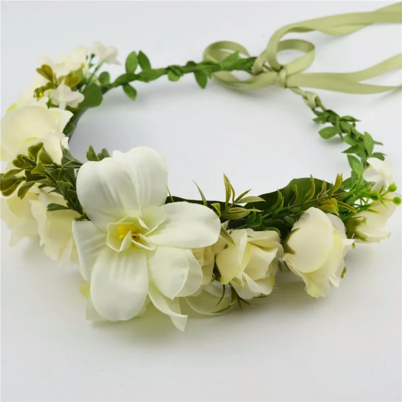 Розовая венок из роз своими руками для свадьбы, путешествий, фестивалей, девочек, украшение головы с цветами