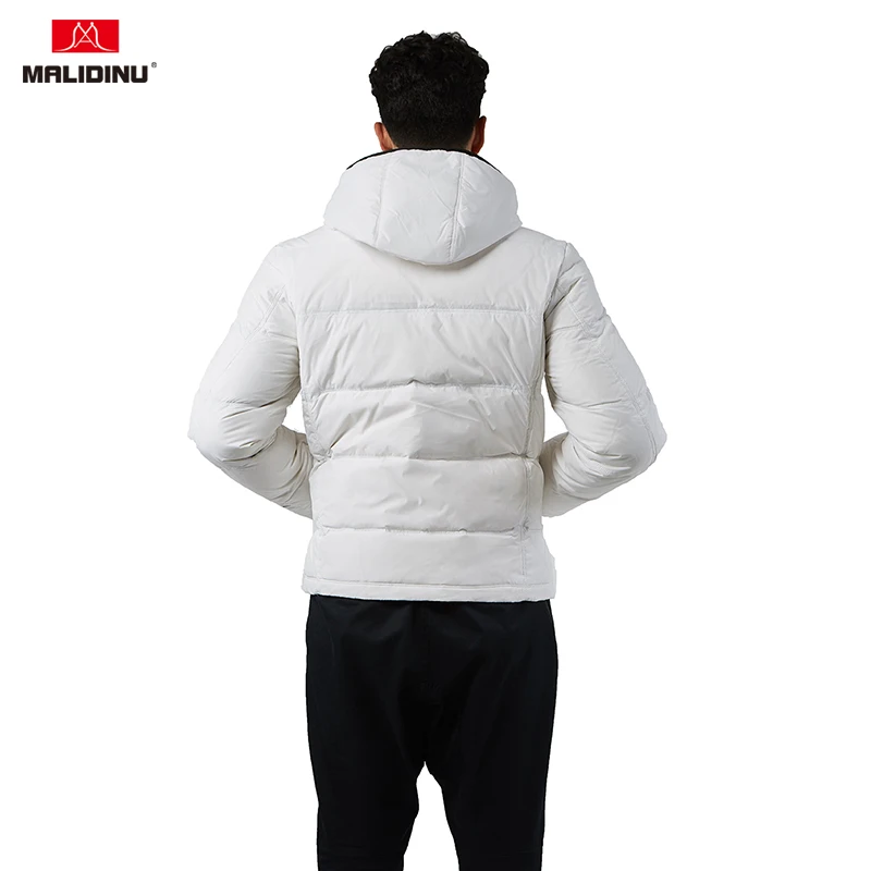 MALIDINU 2022 Men Down Jacket Hooded Winter Down Coat Duck Down Jacket Men Fashion Parka Brand Thick Warm Men Jacket Winter -30C