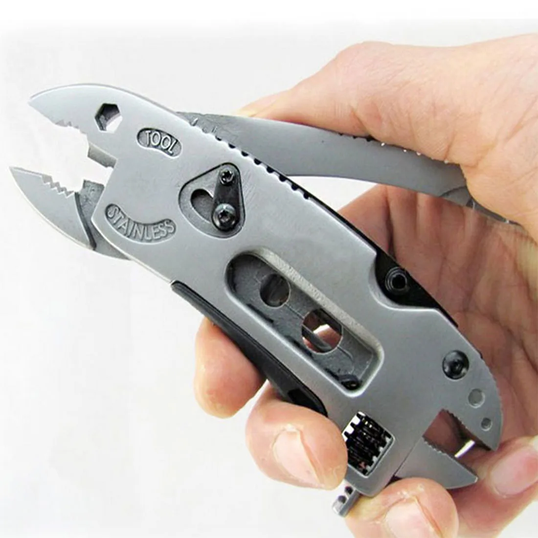 

Survival Hand Multi ToolHigh Outdoor Multitool Pliers Pocket Knife Screwdriver Set Kit Adjustable Wrench Jaw Spanner Repair