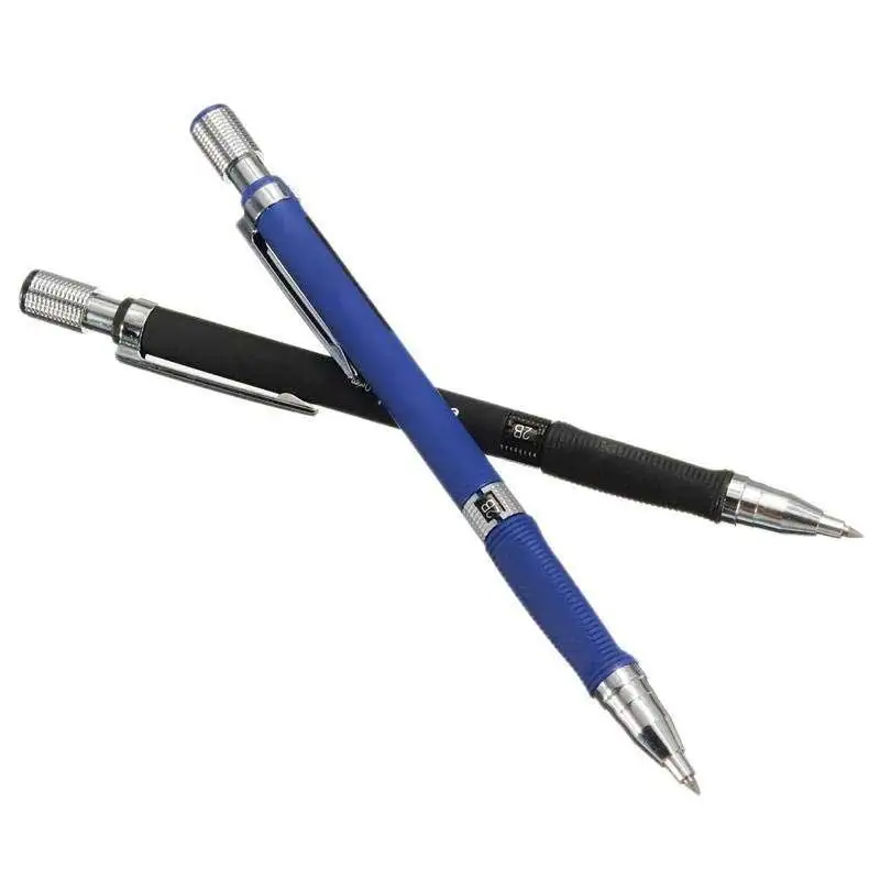 1 Pc 2mm Plastic And Metal Lead Holder Mechanical Draft Pencil Drawing 2.0mm Lead Pencil Shool office Sketch Exam Spare