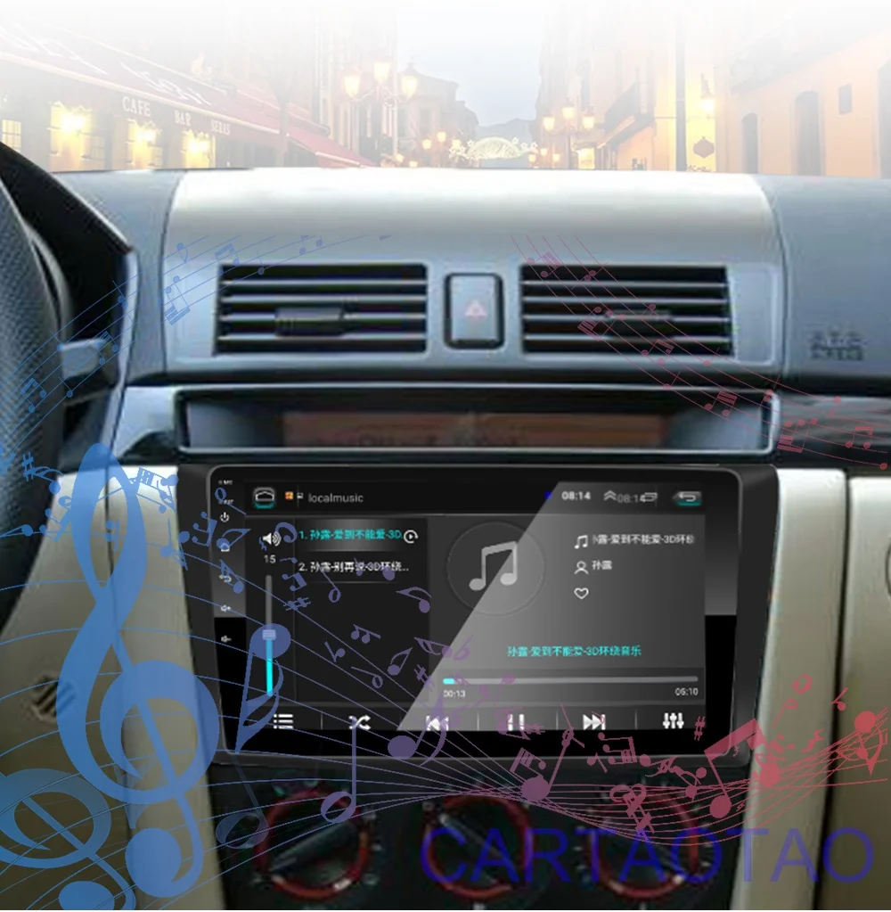 2G+ 32G " 2din Android 8,1 GO автомобильный Радио gps навигация wifi Bluetooth плеер карта для Mazda 3 2004-2013 автомобильный dvd-плеер