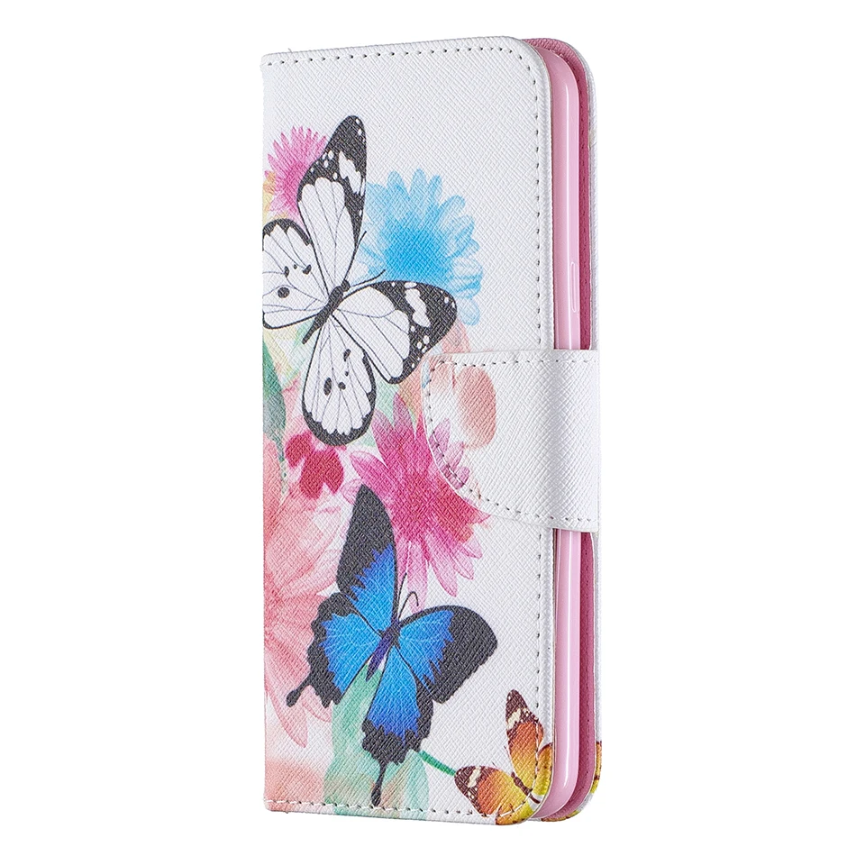 Two Butterflies Роскошный чехол для LG Stylo 4 5 K40 K50 Q60 G6 G7 ThinQ Q6 Q8 K8 K9 K10 K11 Чехол-бумажник с откидной крышкой для LG Q Stylus Coque Fundas - Цвет: Two Butterflies