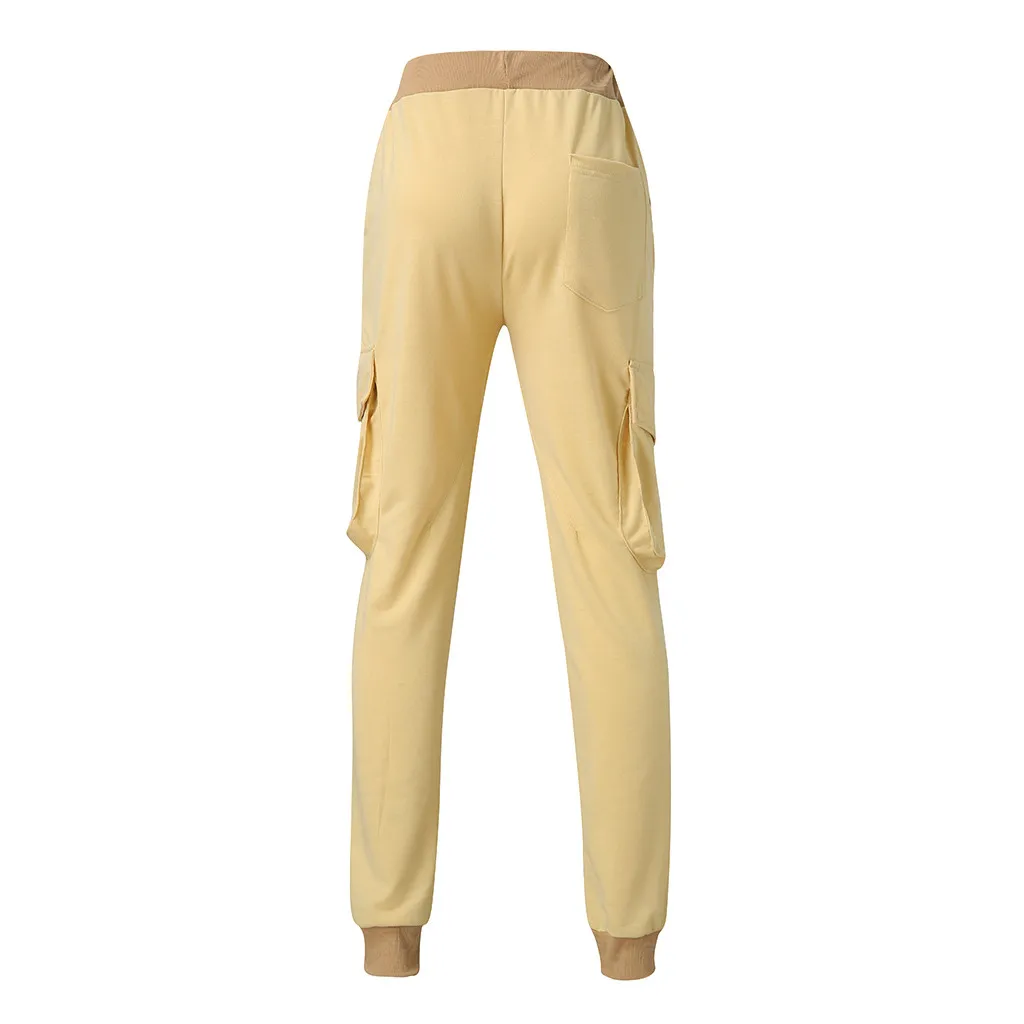 New Fashion Men's Slim Pure Color Casual Sports Woven Pocket Feet Pants pantalones hombre streetwear joggers sweatpants