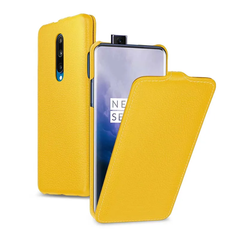 Эксклюзивная распродажа, чехол из натуральной кожи для Oneplus7, бизнес флип-чехол для телефона Oneplus 7Pro, роскошный кожаный чехол для 1+ 7