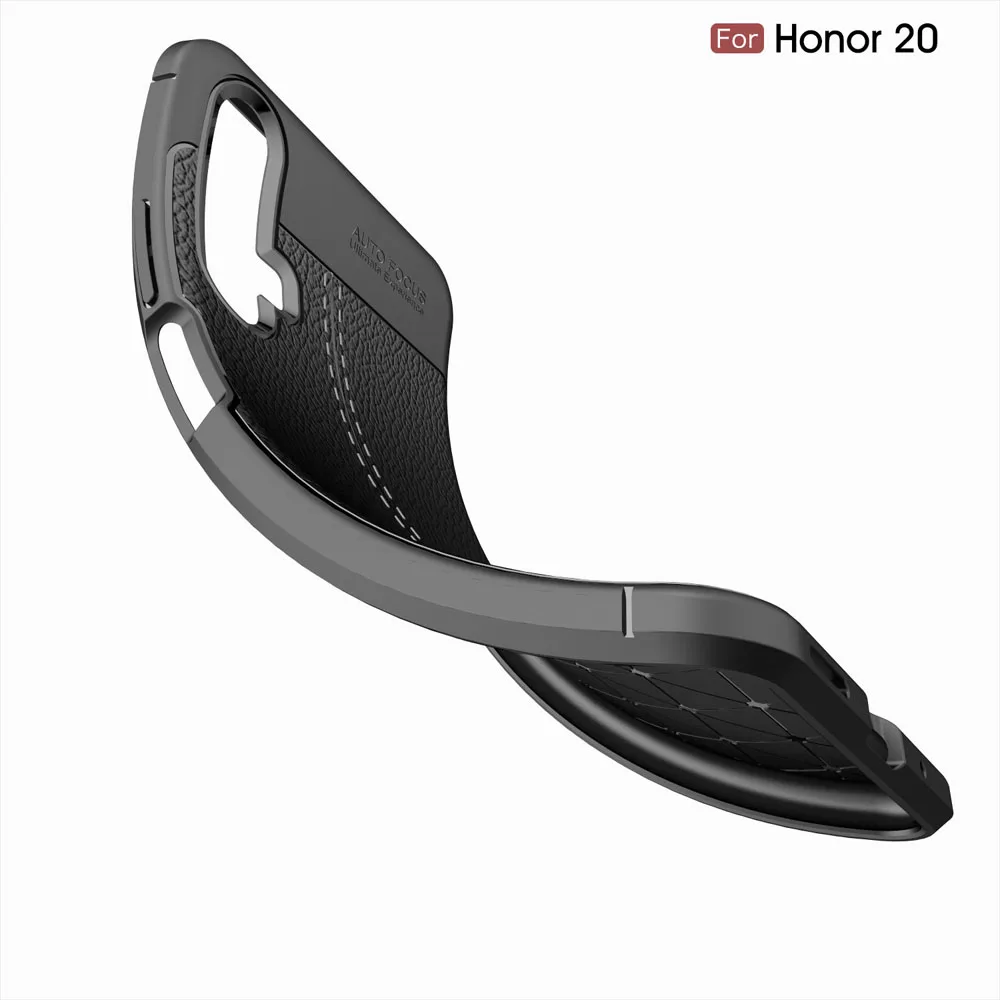 Личи Текстура Coque крышка 6.26для huawei Honor 20 чехол для Honor20 Телефон задняя |