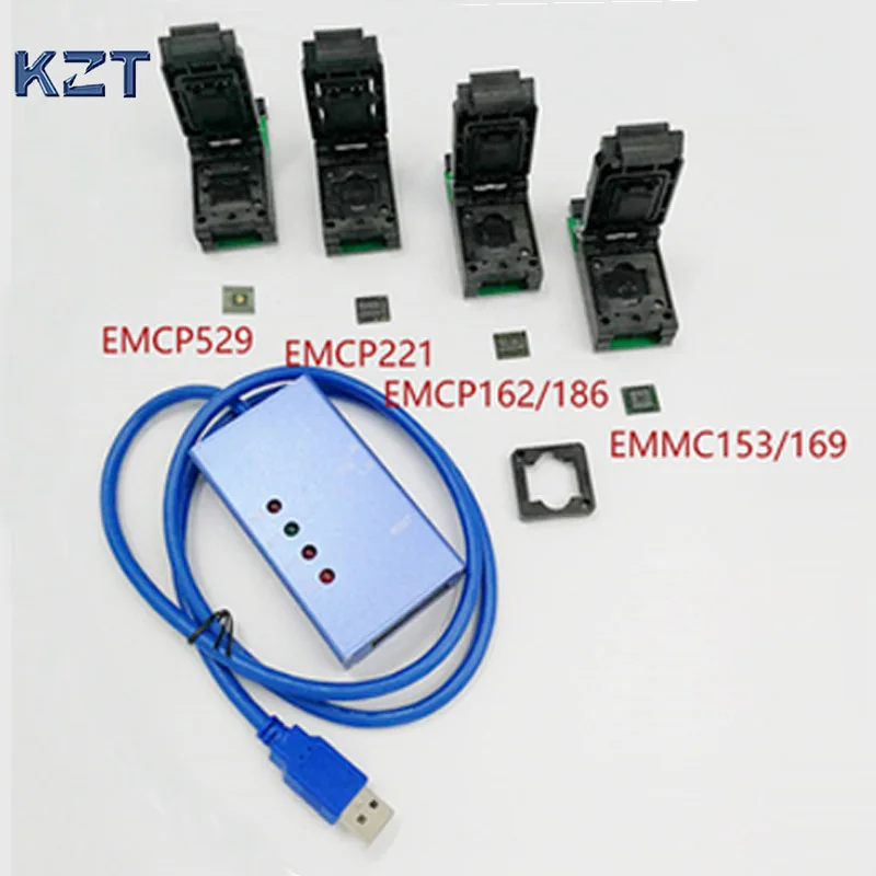 EMMC153 169 EMCP529 EMCP162 189 EMCP221 Socket 6 in 1 Data Recovery Tools for Android Phone eMMC Programmer Socket High Quality