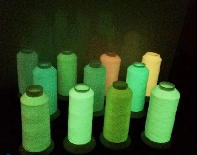 Люминесцентная светящаяся нить для вышивки крестиком в темноте 1000 ярдов на