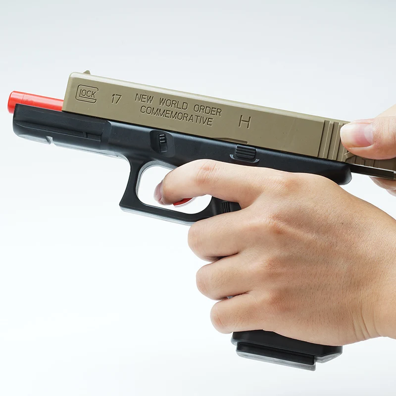 Игрушки для улицы детский игрушечный пистолет пули Glock гелевые с кристаллами