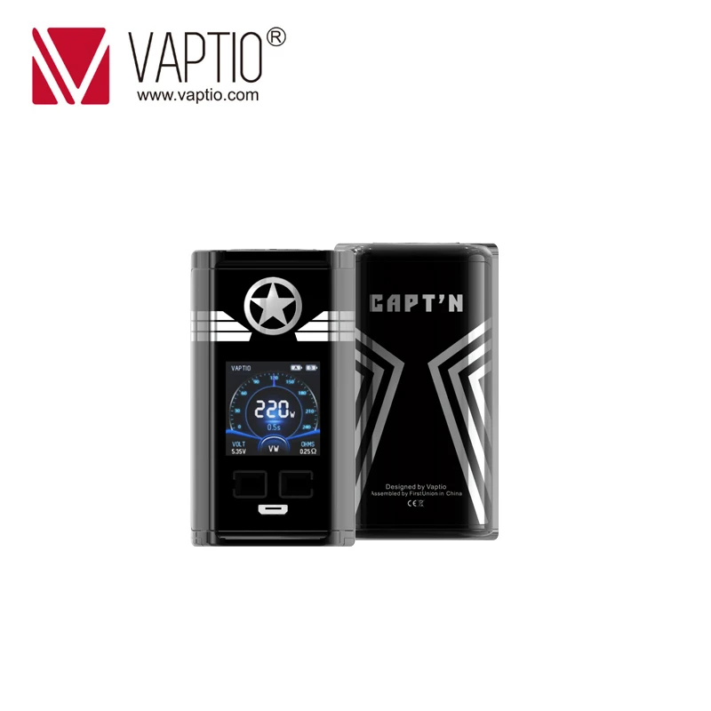 Vapor MOD электронная сигарета CAPT'N 220w коробка мод поддержка внешний 2*18650 Батарейный