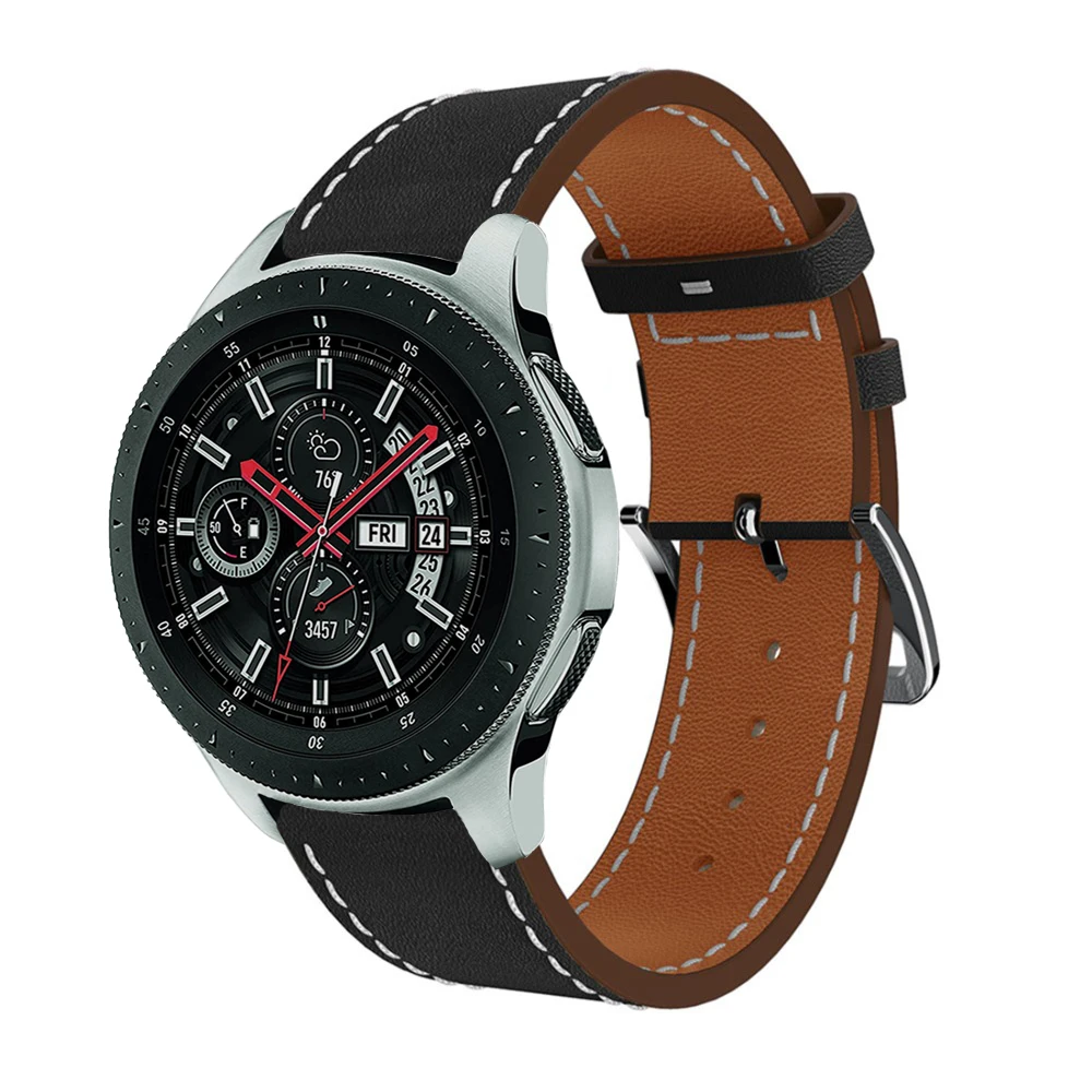Оптовая цена сменный кожаный браслет для часов Samsung Galaxy Watch 46 мм аксессуары