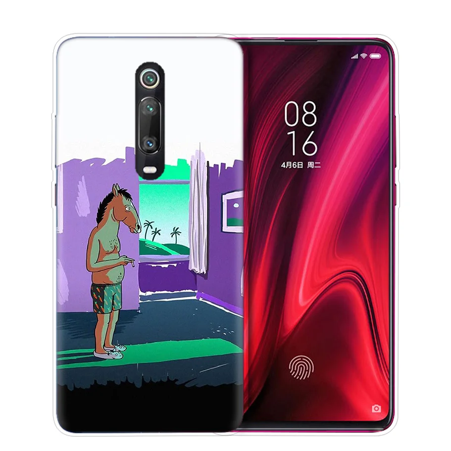Конь БоДжек чехол для Xiaomi Redmi Note 7 фотоаппаратов моментальной печати 7 S K20 Y3 GO S2 6 6A 7A 5 Pro mi играть до 9 лет A1 A2 8 Lite Poco F1 мягкие чехлы для телефона чехол