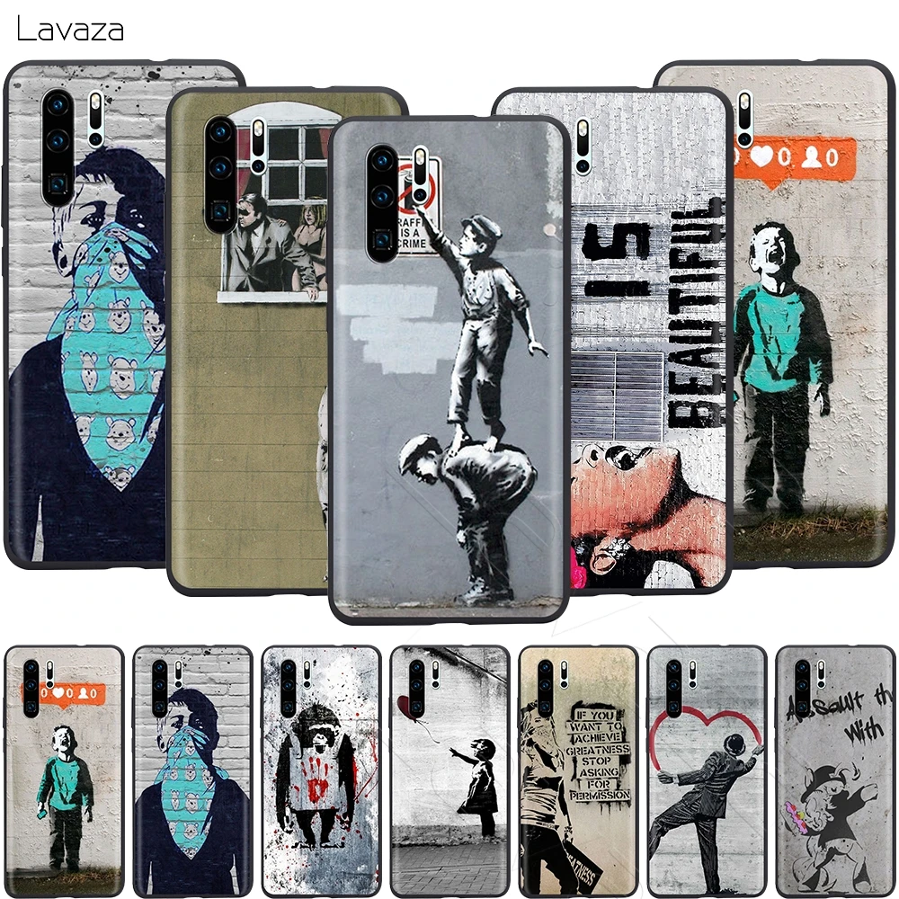 Lavaza Street Art Banksy Graffiti Case for Huawei Mate 30 20 Honor 6a 7a 7c 7x 8C 8x 9 10 Nova 3i 3 Lite Pro Y6 2018 |