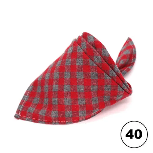 color 40 22 цвета собаки и кошки бандана хлопковые нагрудники Регулируемый реверсивный клетчатый щенок треугольный шарф платок для кота собаки домашнего животного аксессуар - Цвет: color 40