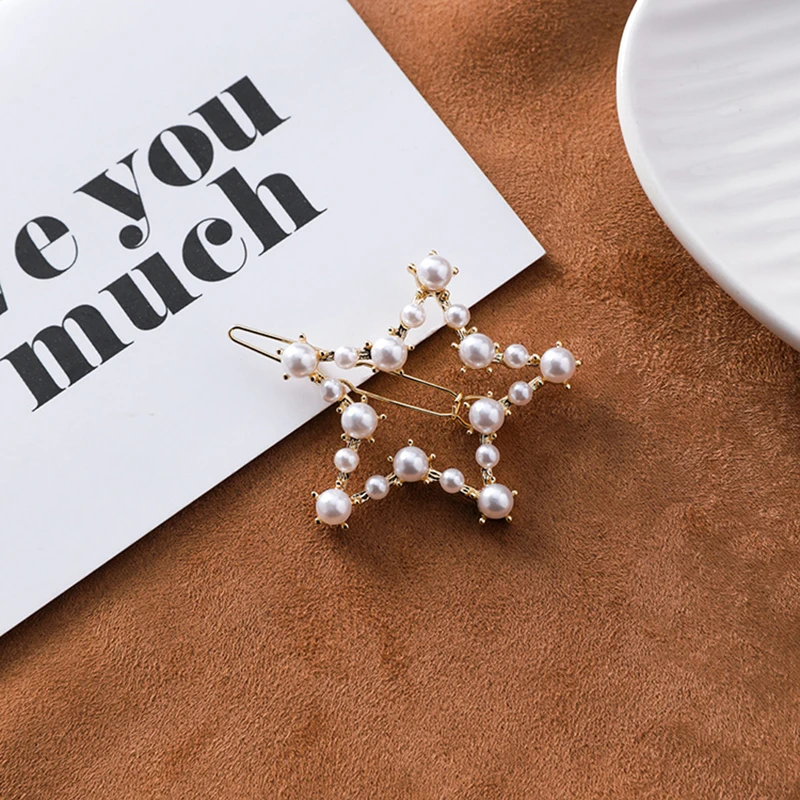 DoreenBeads полые Геометрические Имитация жемчуга для женщин/девушек заколки волос