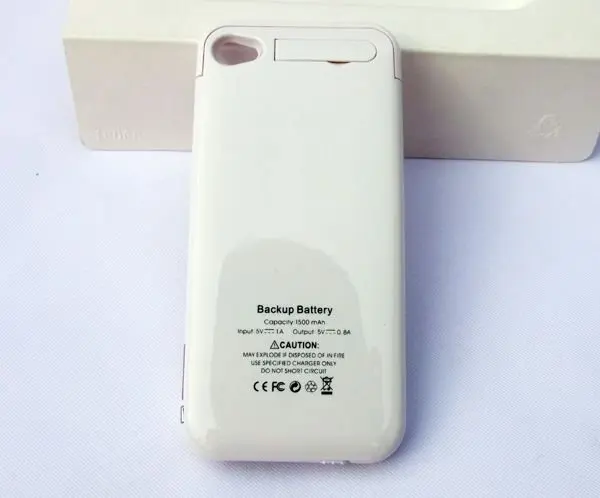1500mAh battery cases power bank 3 colors in stock external backup for iphone 4 4s 5pcs/lot Post / DHL ship | Мобильные телефоны и