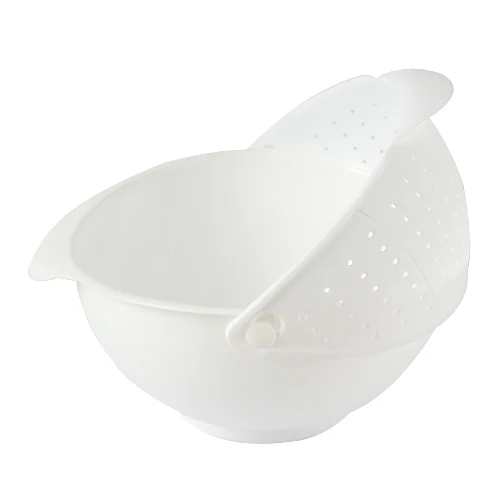 Super practical! Wash Rice Sieve Vegetable &ampFruit Cleaning Folding Basket Plastic Machine Storage Baskets cooking tools | Дом и сад